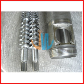 Conical twin screw design